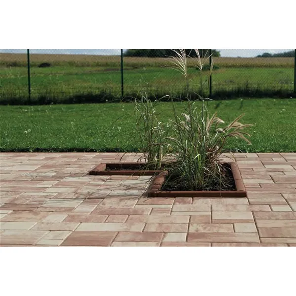 SEMMELROCK ZAHRADNÍ OBRUBNÍK / 50x5x20 cm, horní plocha oblá - červená