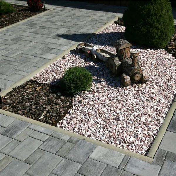 SEMMELROCK ZAHRADNÍ OBRUBNÍK / 100x5x30 cm, horní plocha oblá - šedá