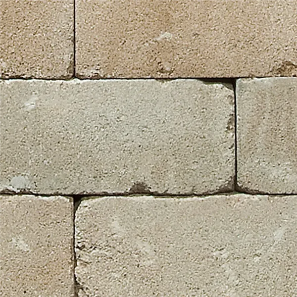 SEMMELROCK CASTELLO / plotový systém - poloviční kámen 20x20x14 cm, otloukaný povrch, rustikální vzhled, nepravidelné hrany - písková