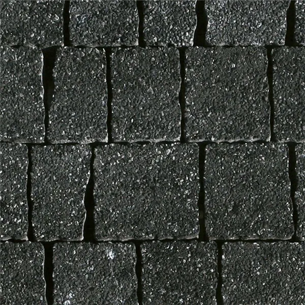 SEMMELROCK NATURO / maloformátová dlažba, výška 6 cm, nepravidelný tvar, jemnozrnný vymývaný povrch - černá