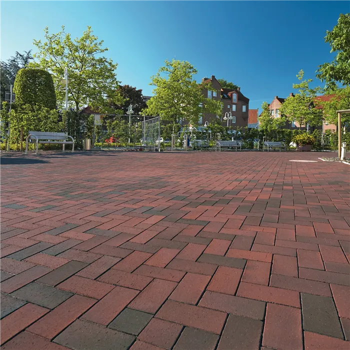 SEMMELROCK PENTER / pálená cihlová dlažba 20x10x5,2 cm - Rotblaubunt