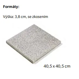 SEMMELROCK LA LINIA / dlaždice 40,5x40,5x3,8 cm, jemně vymývaný povrch, povrchová ochrana Semmerlock Protect - antracit