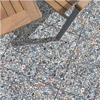 SEMMELROCK PICOLA / vymývaná dlaždice s hrubším povrchem 40,5x40,5x3,8 cm - říční stěrk šedá