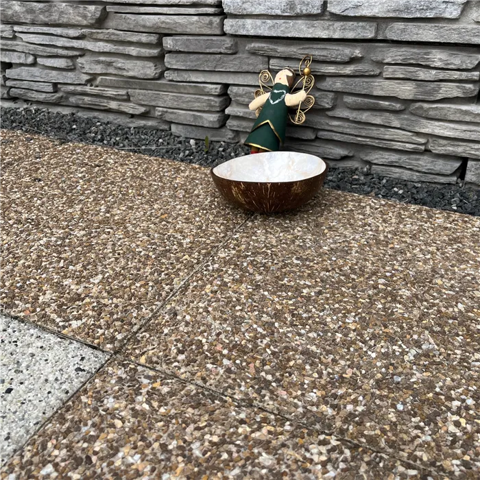 SEMMELROCK PASTELLA / vymývaná dlaždice z přírodního kamene 40,5x40,5x3,8 cm - středomořská hnědá