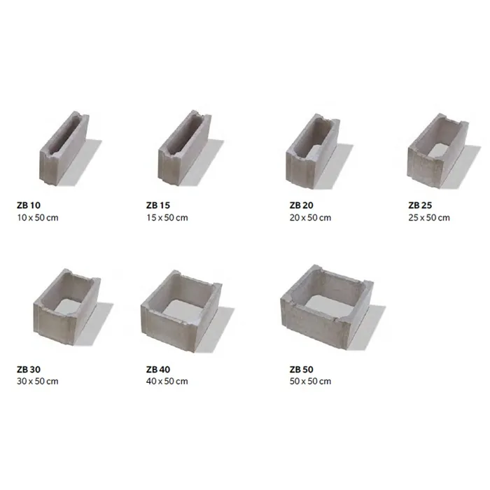 SEMMELROCK ZTRACENÉ BEDNĚNÍ / zdicí systém 50x40x25 cm - ZB 40 - šedá