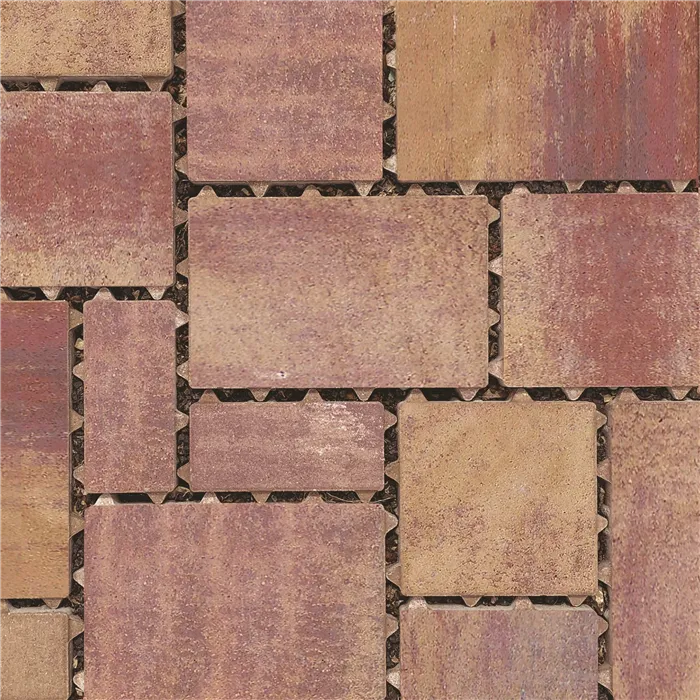 SEMMELROCK CITYTOP Eko Kombi / dlažba se zkosenou hranou, výška 6 cm - triomix podzim