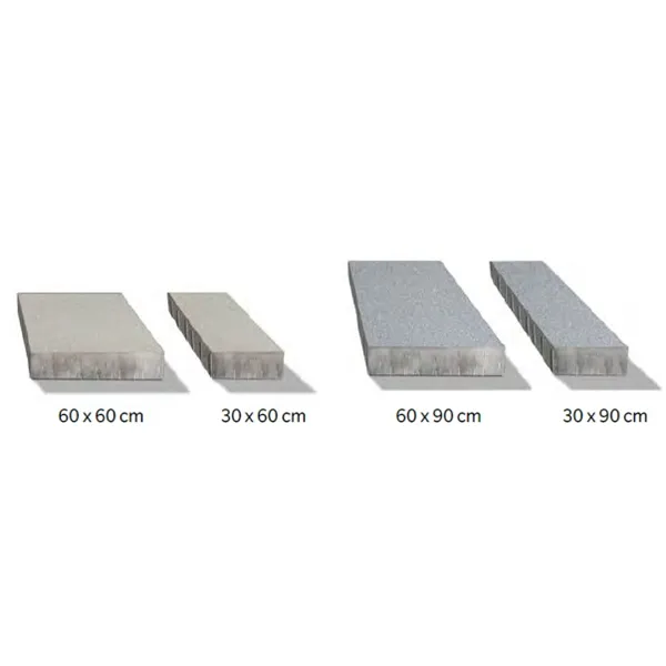 SEMMELROCK SIGNUM XXL / velkoformátová dlažba se zkosenou hranou 60x30x12 cm - světle šedá