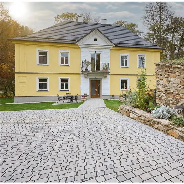 SEMMELROCK ARTE Square kombi / segmentová dlažba, výška 8 cm, PaveLock System - šedočerná stínovaná