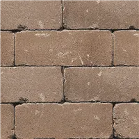 SEMMELROCK CASTELLO / plotový systém - poloviční kámen 20x20x14 cm, otloukaný povrch, rustikální vzhled, nepravidelné hrany - hnědá