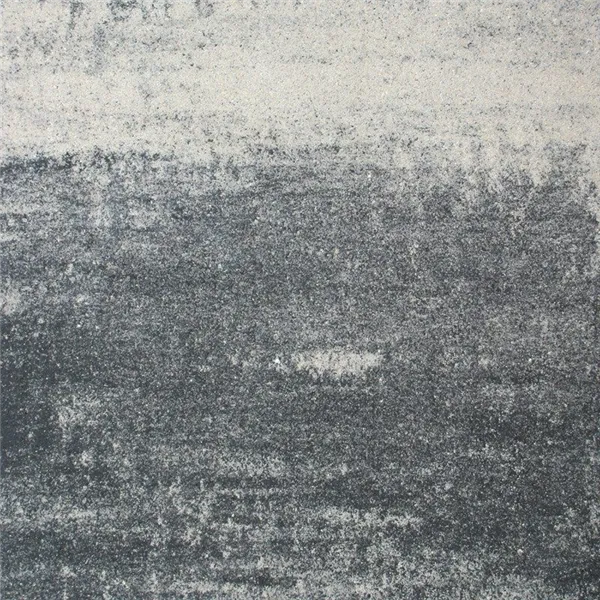 SEMMELROCK METRA 5 / chodníkový obrubník 100x5x20 cm, horní plocha rovná - bíločerná melírovaná