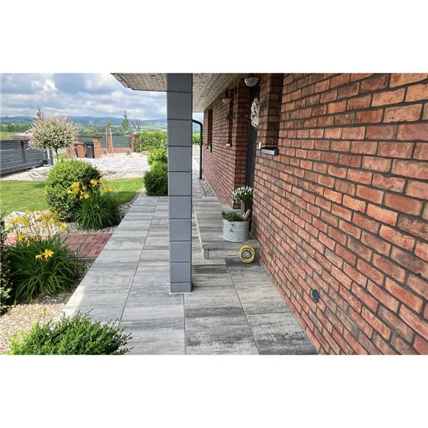 SEMMELROCK ZAHRADNÍ DLAŽDICE ELEGANT / dlaždice se zkosením 40x40x4 cm - bíločerná