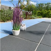 SEMMELROCK ASTI Natura protect / dlaždice bez zkosení 90x30x8 cm - ocelově černá