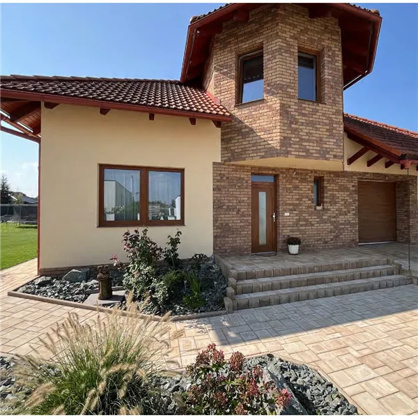 SEMMELROCK CITYTOP Elegant Kombi / dlažba se zkosenou hranou, výška 6 cm, PaveLock System - bíložlutokaramelová