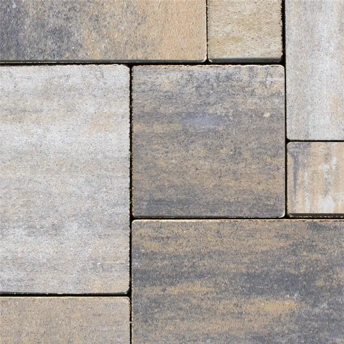 SEMMELROCK CITYTOP Elegant Kombi / dlažba se zkosenou hranou, výška 6 cm, PaveLock System - bíložlutočerná