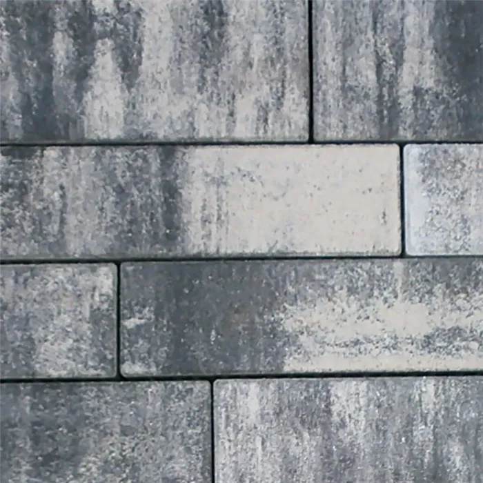 SEMMELROCK ASTI Kombi protect / dlažba s hladkým povrchem bez zkosené hrany, výška 7 cm, PaveLock System - bíločerná