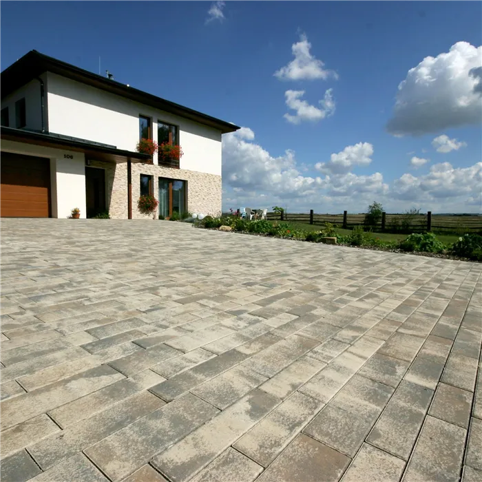 SEMMELROCK ASTI Kombi protect / dlažba s hladkým povrchem bez zkosené hrany, výška 7 cm, PaveLock System - lávově šedá melírovaná