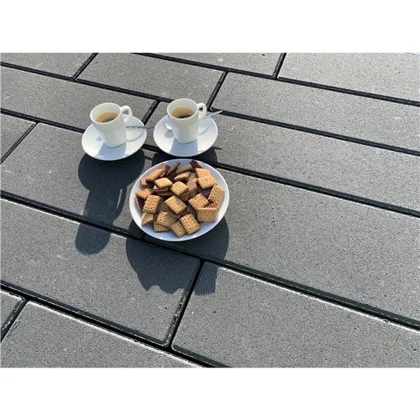 SEMMELROCK ASTI Natura Kombi protect / dlažba s hladkým povrchem bez zkosené hrany, výška 7 cm, PaveLock System - třpytivě ocelově černá