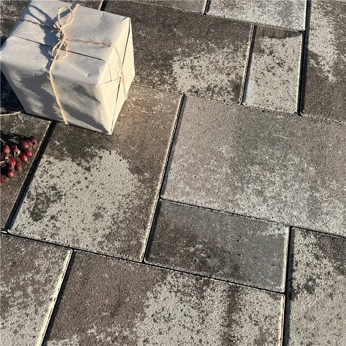 SEMMELROCK CITYTOP Elegant Kombi protect / dlažba se zkosenou hranou, výška 6 cm, PaveLock System - lávově šedohnědá melírovaná