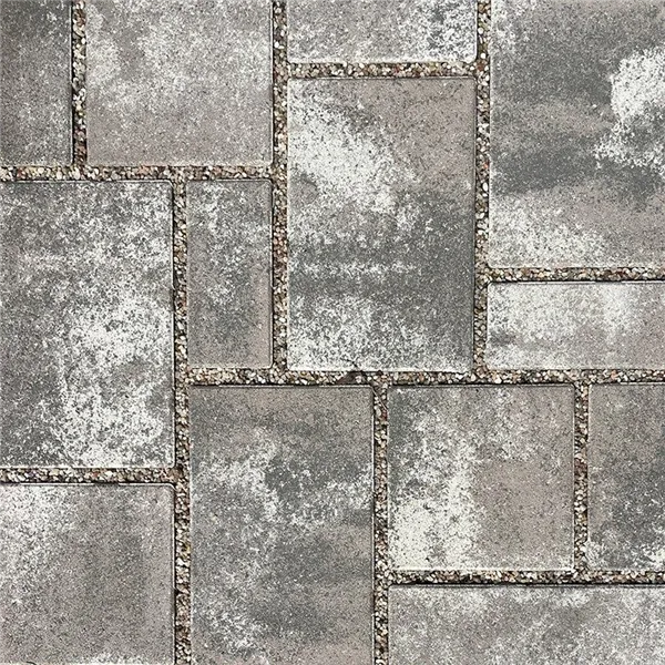 SEMMELROCK CITYTOP Eko Kombi protect / dlažba se zkosenou hranou, výška 6 cm - lávově šedohnědá melírovaná