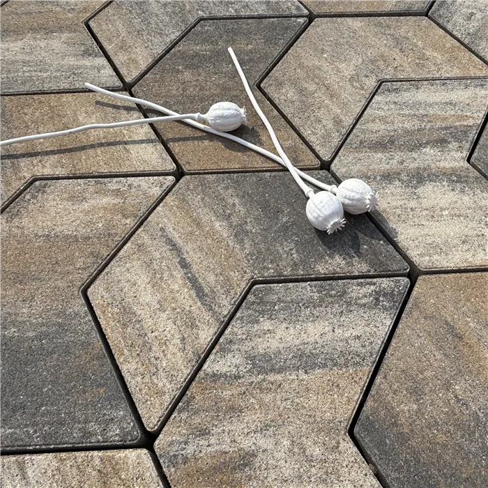 SEMMELROCK ARTE Smart / dlažba se zkosenou hranou, výška 6 cm, PaveLock System - bílohnědočerná