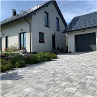 SEMMELROCK CITYTOP Elegant Kombi / dlažba se zkosenou hranou, výška 8 cm, PaveLock System - bíločerná