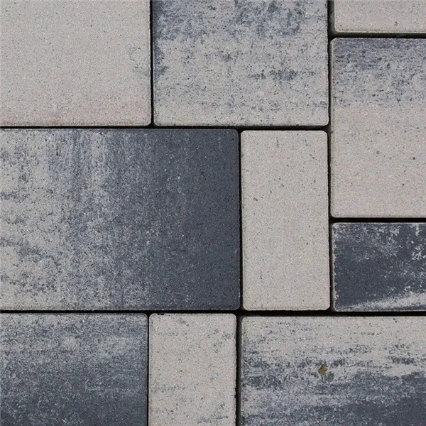 SEMMELROCK CITYTOP Elegant Kombi / dlažba se zkosenou hranou, výška 8 cm, PaveLock System - bíločerná