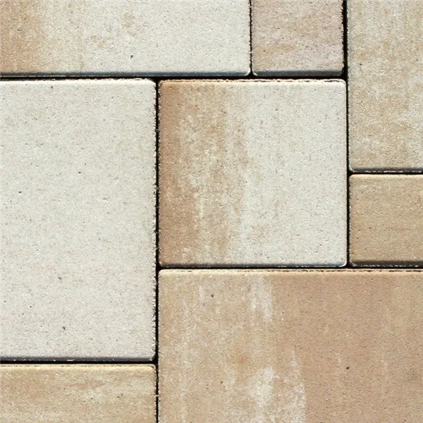 SEMMELROCK CITYTOP Elegant Kombi protect / dlažba se zkosenou hranou, výška 8 cm, PaveLock System - bíložlutokaramelová