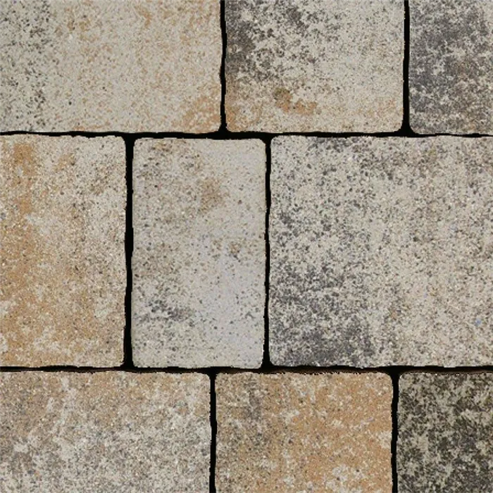 SEMMELROCK APPIA ANTICA / dlažba neotloukaná 22,6x19,2x8 cm, nášlapná vrstva v jemném stínování - lávově šedá melír.