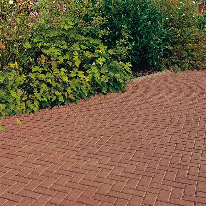 SEMMELROCK CITYTOP Obdélník / dlažba se zkosenou hranou 20x10x8 cm - červená