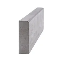 SEMMELROCK METRA 8 / chodníkový obrubník 100x8x25 cm, horní plocha rovná - šedá