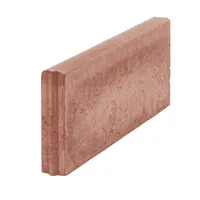 SEMMELROCK ZAHRADNÍ OBRUBNÍK / 50x5x20 cm, horní plocha oblá - červená