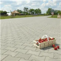 SEMMELROCK ÍČKO 8 / dlažba bez zkosené hrany hladká (skladba) 20x16,5x8 cm - šedá