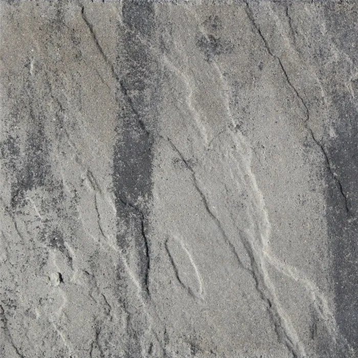 SEMMELROCK SUPREMA Kombi / dlažba, výška 6 cm, nepravidelný povrch, mírně zvlněné hrany - bíločerná