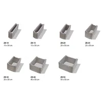 SEMMELROCK ZTRACENÉ BEDNĚNÍ / zdicí systém 50x25x25 cm - ZB 25 - šedá