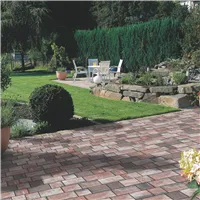 SEMMELROCK COUNTRY Kombi / dlažba s jednoduchým moderním designem, výška 5 cm, rovné hrany - bíločervenočerná