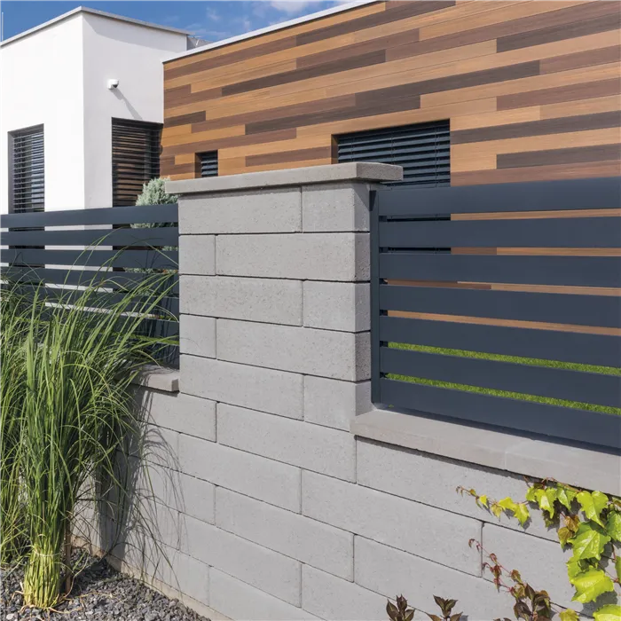 SEMMELROCK RIVAGO / plotový systém - základní kámen 40x20x16 cm, zdicí systém s hladkou pohledovou stranou - šedá