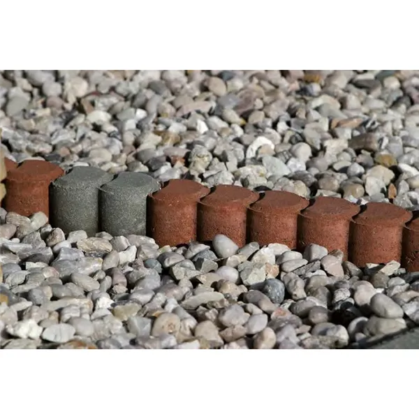 SEMMELROCK DUOFIX / obrubník 9,4x6x25 cm, plný beton - červená