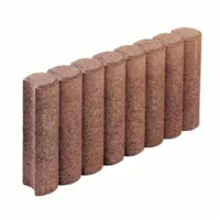 SEMMELROCK RANDFIX / obrubník 47x6x25 cm, plný beton - červená