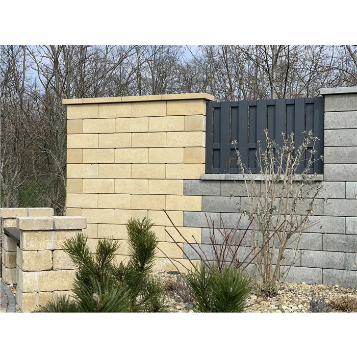 SEMMELROCK RIVAGO / plotový systém - prodloužený kámen 60x20x16 cm, zdicí systém s hladkou pohledovou stranou - písková