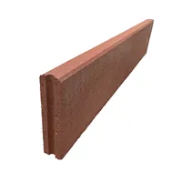 SEMMELROCK METRA 5 / chodníkový obrubník 100x5x20 cm, horní plocha rovná - červená