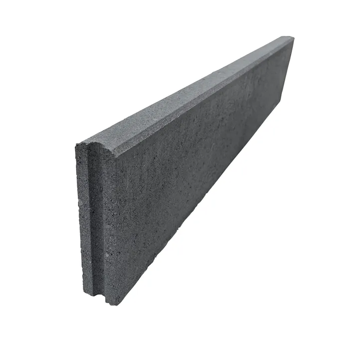 SEMMELROCK METRA 5 / chodníkový obrubník 100x5x20 cm, horní plocha rovná - antracit