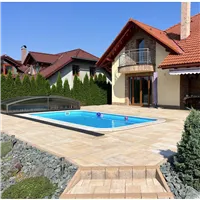 SEMMELROCK CITYTOP Grande kombi / dlažba s mikro zkosenou hranou, výška 6 cm - bíložlutokaramelová