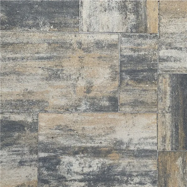 SEMMELROCK CITYTOP Grande kombi / dlažba s mikro zkosenou hranou, výška 6 cm - bíložlutočerná