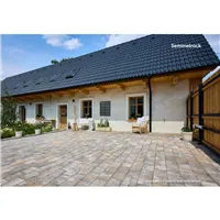 SEMMELROCK APPIA ANTICA / dlažba otloukaná 19,2x11,3x8 cm, nášlapná vrstva v jemném stínování - lávově šedá melír.