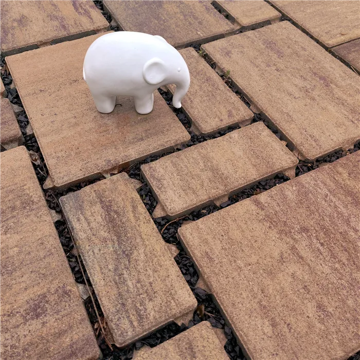 SEMMELROCK CITYTOP Eko Kombi protect / dlažba se zkosenou hranou, výška 6 cm - triomix podzim