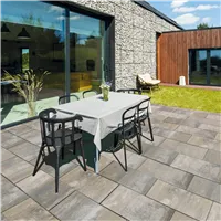 SEMMELROCK SENSO GRANDE / velkoformátová dlažba 40x40x8 cm, Semmelrock Protect - bílohnědočerná