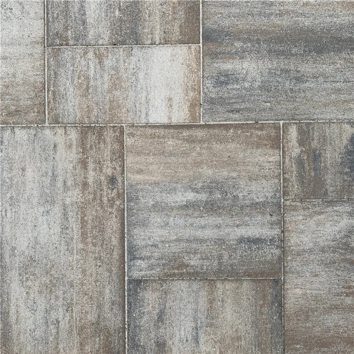 SEMMELROCK CITYTOP Grande kombi protect / dlažba s mikro zkosenou hranou, výška 6 cm - bílohnědočerná