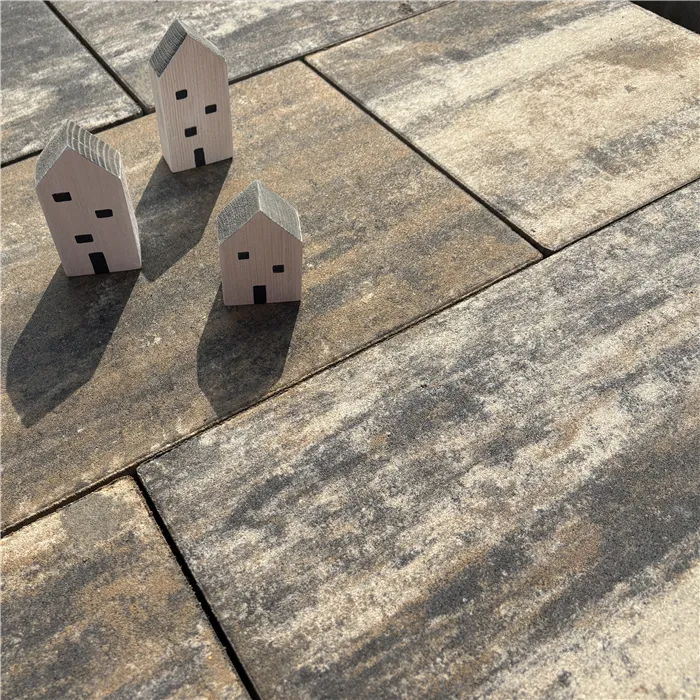 SEMMELROCK CITYTOP XL 6 kombi / dlažba s mikro zkosenou hranou, výška 6 cm - bíločernokaramelová