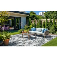 SEMMELROCK CITYTOP XL 8 kombi / dlažba s mikro zkosenou hranou, výška 8 cm - bíloantracitová