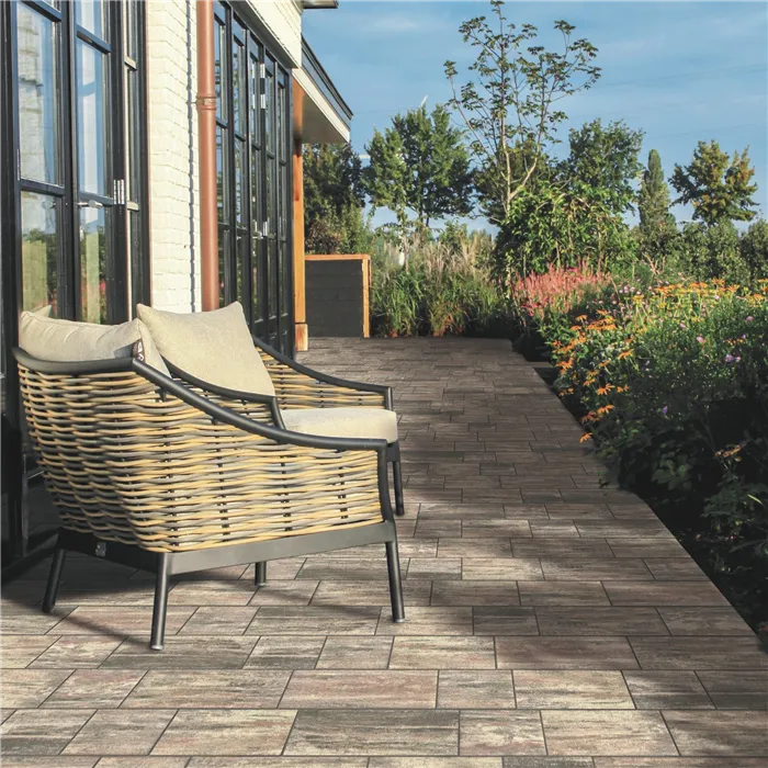 SEMMELROCK CITYTOP XL 8 kombi / dlažba s mikro zkosenou hranou, výška 8 cm - bíločervenošedá